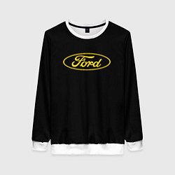 Женский свитшот Ford logo yellow