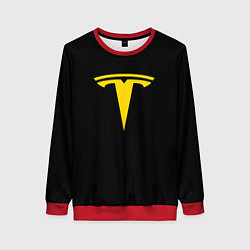 Женский свитшот Tesla yellow