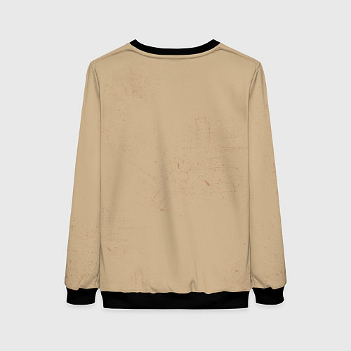 Женский свитшот Bone and heart / 3D-Черный – фото 2