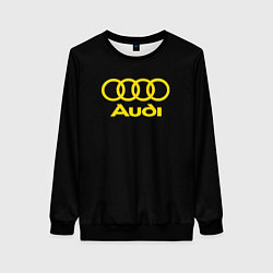 Женский свитшот Audi logo yellow