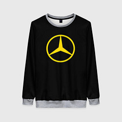 Женский свитшот Mercedes logo yello