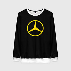 Женский свитшот Mercedes logo yello