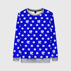 Женский свитшот Roblox blue pattern