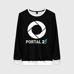 Женский свитшот Portal2 logo game