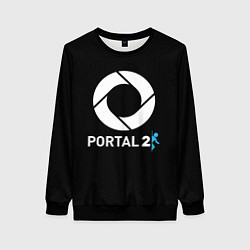 Женский свитшот Portal2 logo game