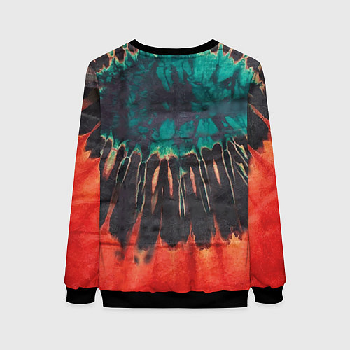 Женский свитшот Тie Dye Look / 3D-Черный – фото 2
