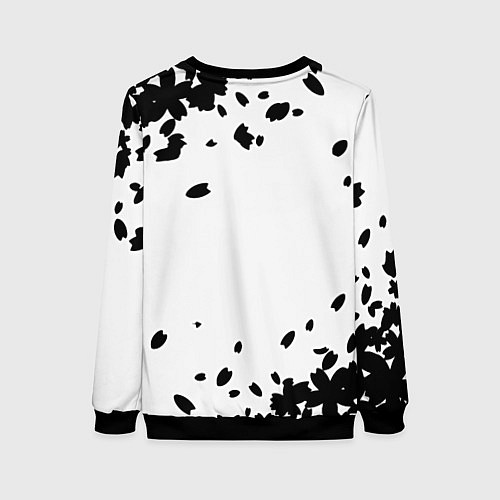 Женский свитшот Silent hill logo downpoor / 3D-Черный – фото 2