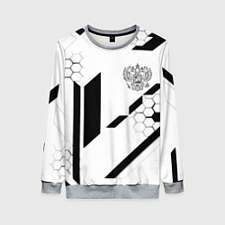 Женский свитшот Герб Рф текстура геймер