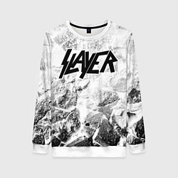 Свитшот женский Slayer white graphite, цвет: 3D-белый