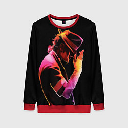 Свитшот женский Michael Jackson in the hat, цвет: 3D-красный