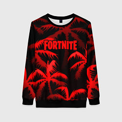 Женский свитшот Fortnite tropic red