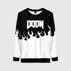 Женский свитшот Doom fire white