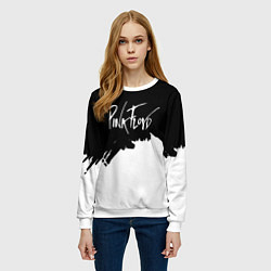 Свитшот женский Pink Floyd белые краски, цвет: 3D-белый — фото 2