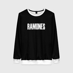 Женский свитшот Ramones white logo