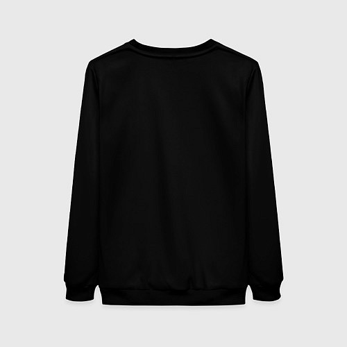 Женский свитшот Ramones white logo / 3D-Черный – фото 2