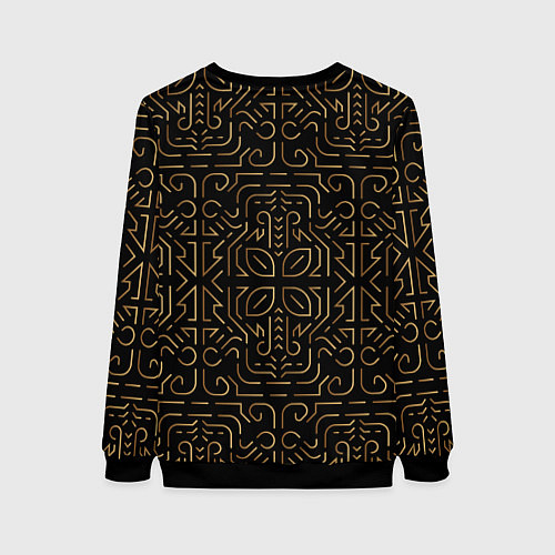 Женский свитшот Медведь в кельтском стиле / 3D-Черный – фото 2