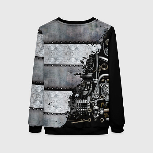 Женский свитшот Mechanic Iron / 3D-Черный – фото 2