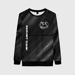 Женский свитшот Avril Lavigne metal rock lines