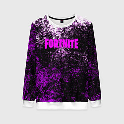 Свитшот женский Fortnite неоновые краски, цвет: 3D-белый