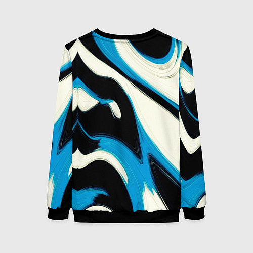 Женский свитшот Современное искусство абстракции / 3D-Черный – фото 2