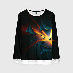 Женский свитшот Разлом плиты - абстрактная расщелина