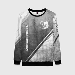 Женский свитшот Danganronpa - grey gradient вертикально