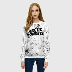 Свитшот женский Arctic Monkeys dirty ice, цвет: 3D-белый — фото 2