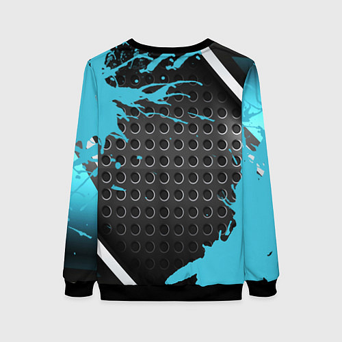 Женский свитшот Portal game краски / 3D-Черный – фото 2