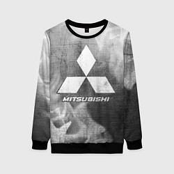 Свитшот женский Mitsubishi - grey gradient, цвет: 3D-черный