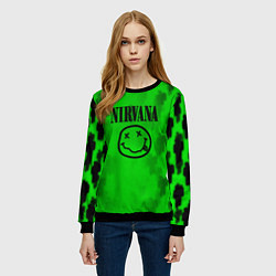 Свитшот женский Nirvana x Billie, цвет: 3D-черный — фото 2