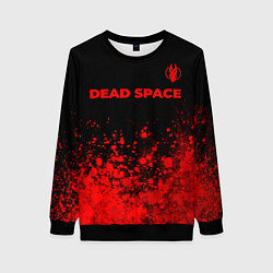 Свитшот женский Dead Space - red gradient посередине, цвет: 3D-черный