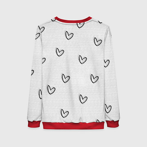 Женский свитшот Надпись будущий учитель / 3D-Красный – фото 2