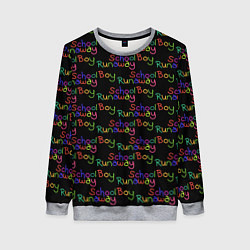 Женский свитшот Logo - Schoolboy Runaway pattern