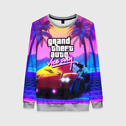 Женский свитшот Vice city retro wave Lambo