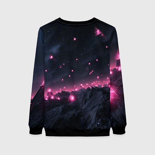 Женский свитшот Темный ультрамарин Warhammer 40000 space marine 2 / 3D-Черный – фото 2