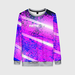 Женский свитшот Detroit become human neon