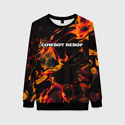 Женский свитшот Cowboy Bebop red lava