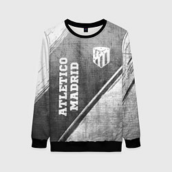 Женский свитшот Atletico Madrid - grey gradient вертикально