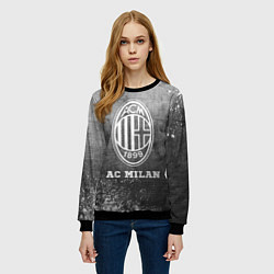 Свитшот женский AC Milan - grey gradient, цвет: 3D-черный — фото 2