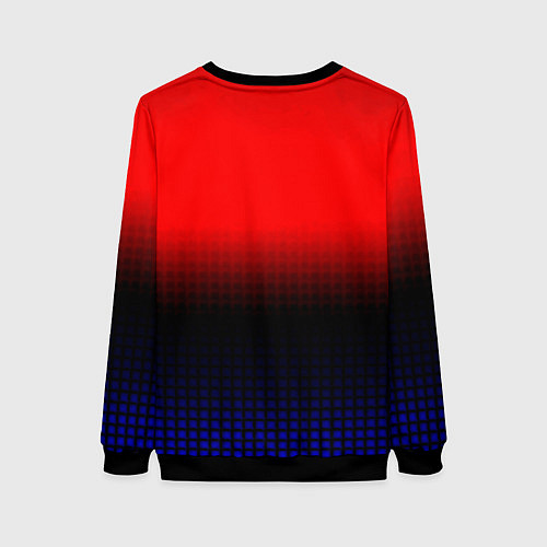 Женский свитшот Among us geometry gradient / 3D-Черный – фото 2