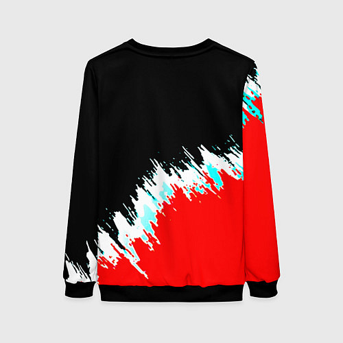 Женский свитшот Барселона фк краски / 3D-Черный – фото 2