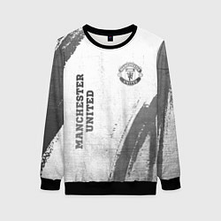 Женский свитшот Manchester United - white gradient вертикально