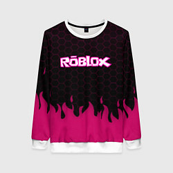 Женский свитшот Roblox fire pink