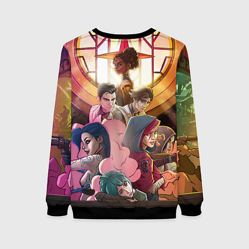 Женский свитшот Герои Arcane / 3D-Черный – фото 2