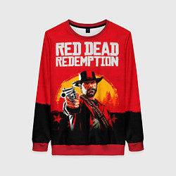 Свитшот женский Red Dead Redemption - cowboys, цвет: 3D-красный