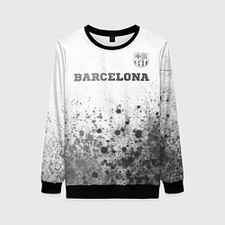 Свитшот женский Barcelona - white gradient посередине, цвет: 3D-черный