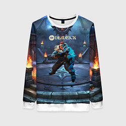 Свитшот женский Kelvin Deadlock, цвет: 3D-белый