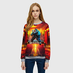 Свитшот женский Deadlock Kelvin, цвет: 3D-меланж — фото 2