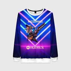 Свитшот женский McGinnis Deadlock, цвет: 3D-белый