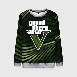 Свитшот женский Grand Theft Auto V - logo, цвет: 3D-меланж